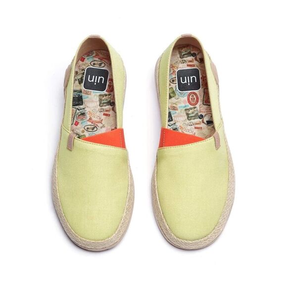UIN Shoes - UIN Women's Espadrilles Walking Casual Shoes (Marbella Pale Green 133)No Box